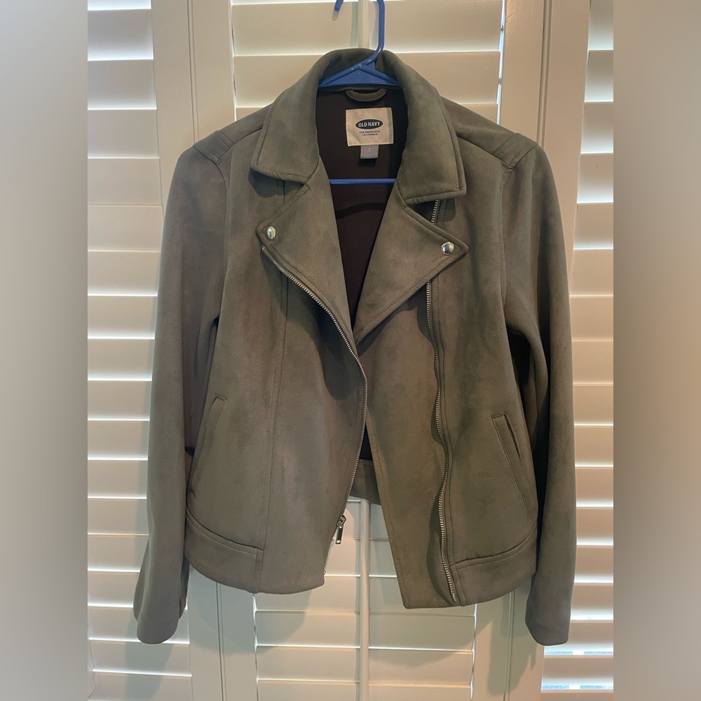 Suede Moto Jacket